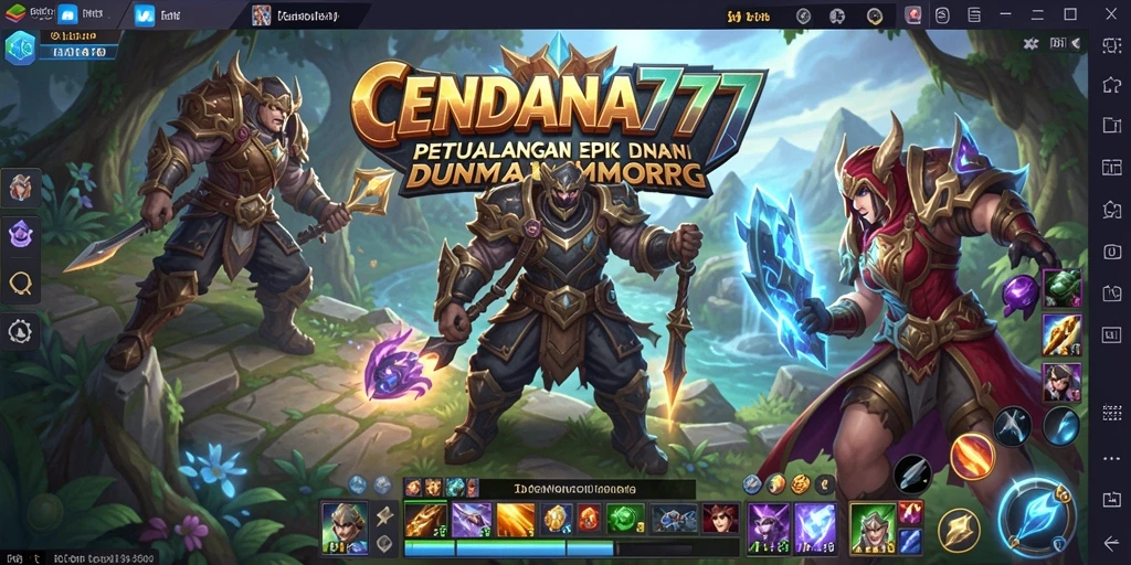 Tangkapan layar CENDANA777 menunjukkan petualangan seru di dunia MMORPG.