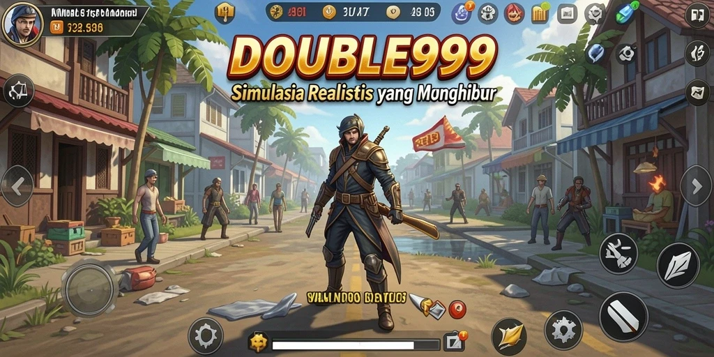 Tampilan gameplay DOUBLE999 yang realistis dan mendebarkan.