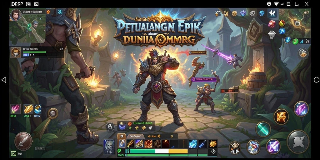 Tangkapan layar gameplay IDRRP menampilkan pertarungan seru dalam dunia MMORPG.
