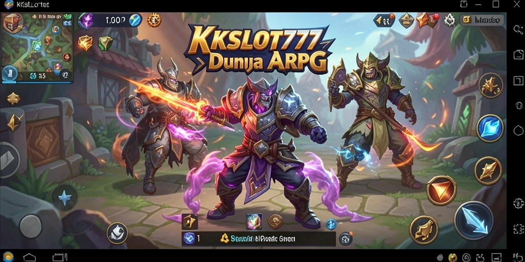 Screenshot KKSLOT777 menampilkan aksi pertarungan yang mendebarkan di dunia ARPG.
