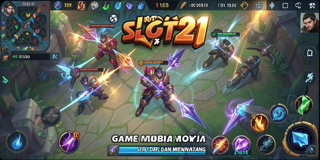 Tampilan gameplay seru dari SLOT21 dengan aksi dan strategi.