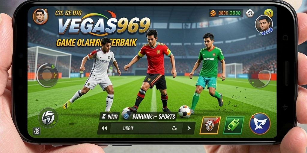 Tampilan utama gameplay olahraga yang seru dan interaktif.